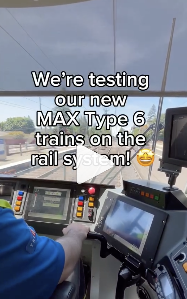 MAX operator driving a Type 6 train