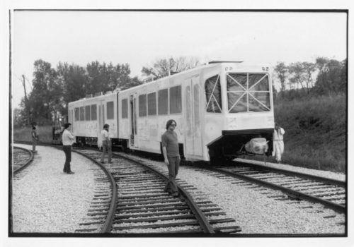 Throwback photo of a  MAX Type 1 wrapped prior to service circa 1984