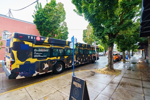 Other side of TriMet's 'La Cultura Cura' bus