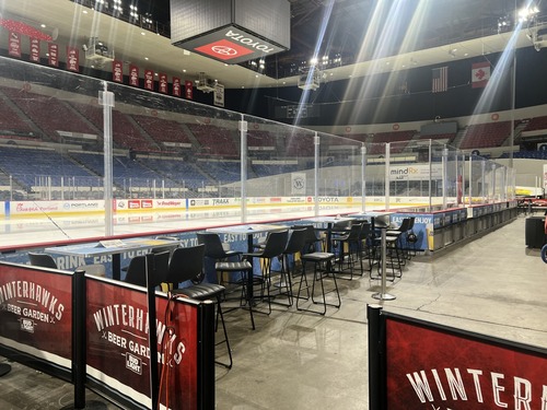 Bud Light Beer Garden seating