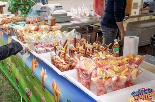 Snacks for sale at a Cinco de Mayo fiesta