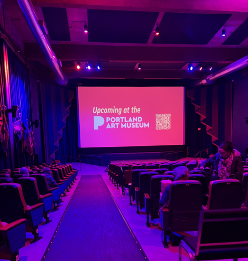 Interior of a small theater
