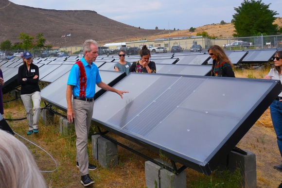 Warm Springs solar panels that produce distilled water
