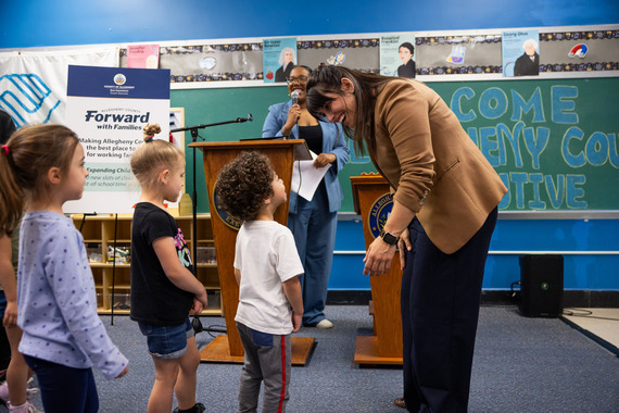 County Executive and children