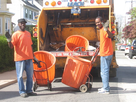 Refuse guys and truck