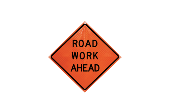 road work ahead