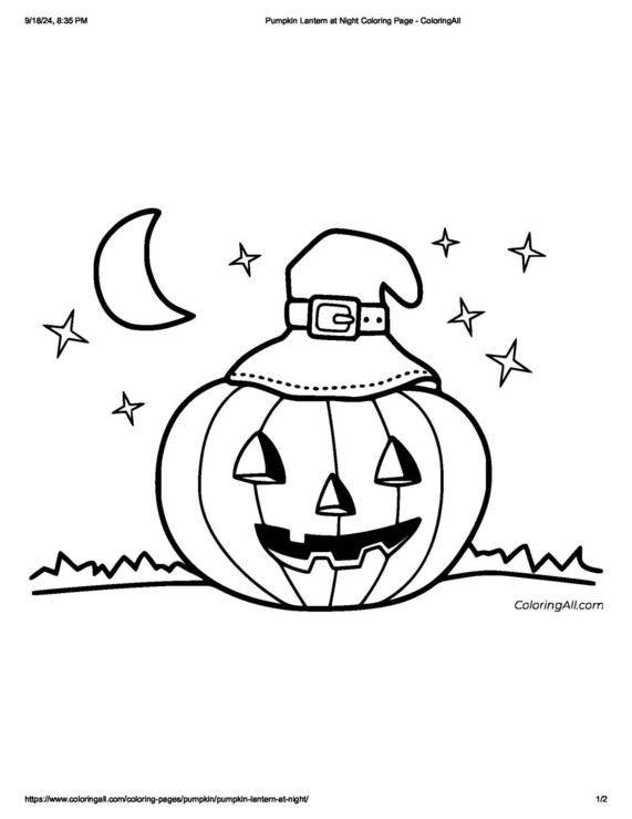 Pumpkin Coloring Page
