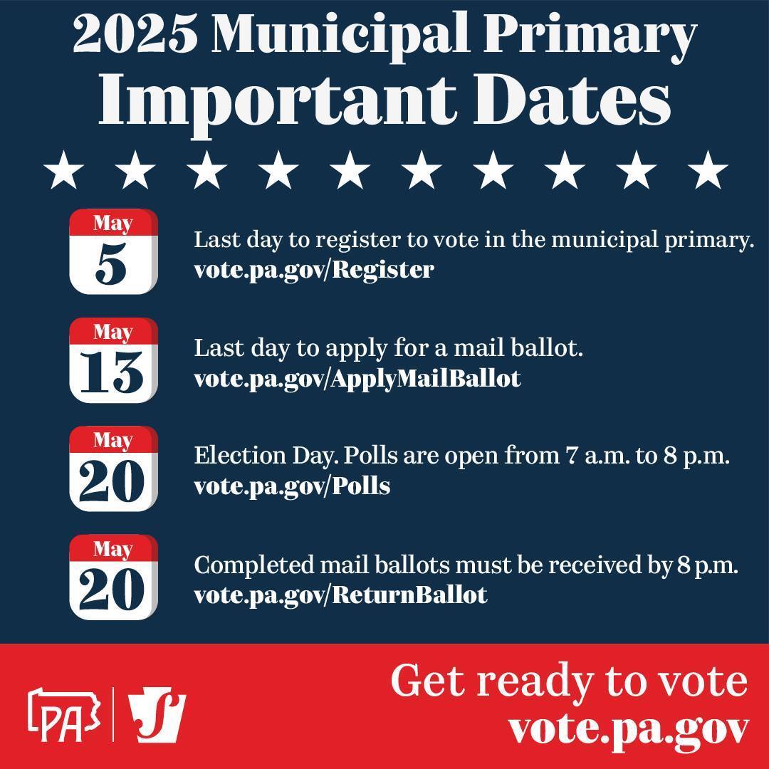 election primary dates 2025