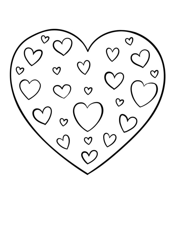 valentines coloring page