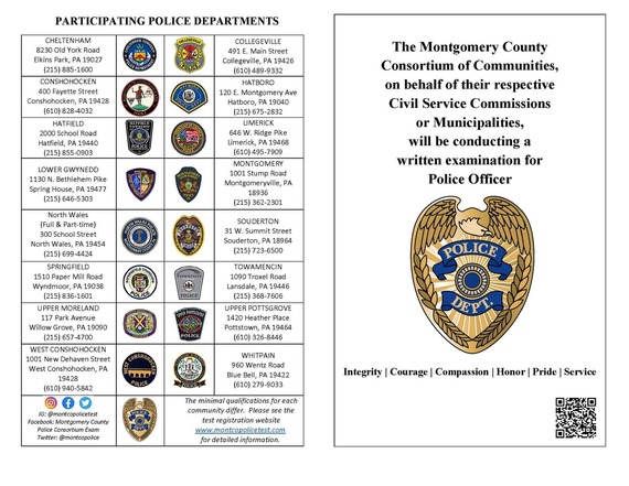 Montco Consortium Police Officer Hiring 