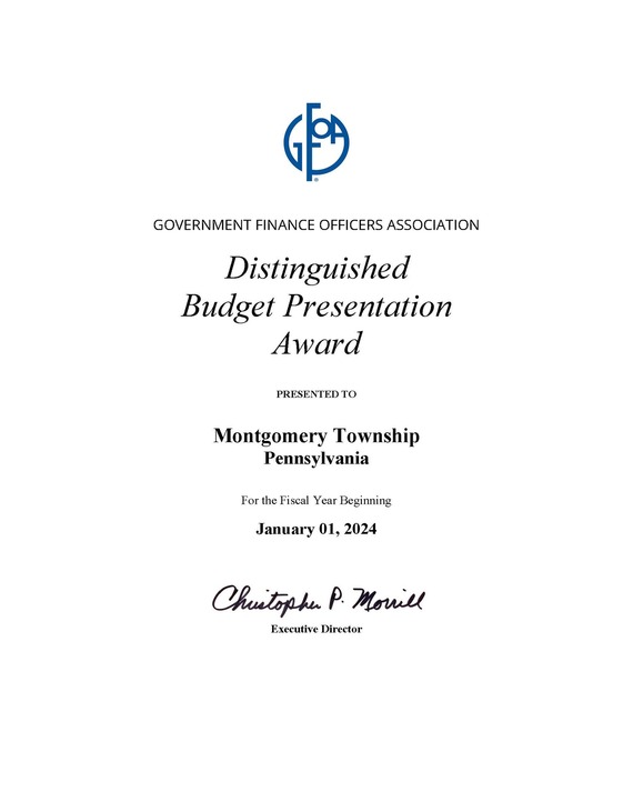 GFOA Budget Award