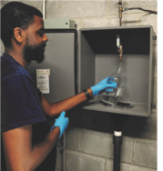 Scientist Monitoring Water