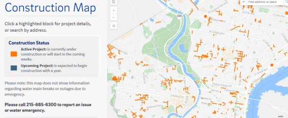 Construction Projects Map