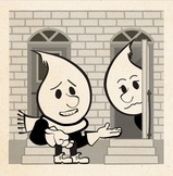 Drippy checking in with his neighbor.