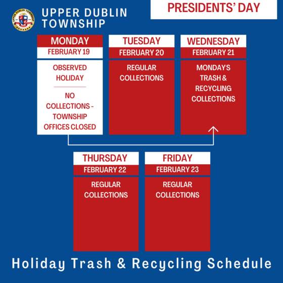 Rescheduled Trash & Recycling Collections TOMORROW