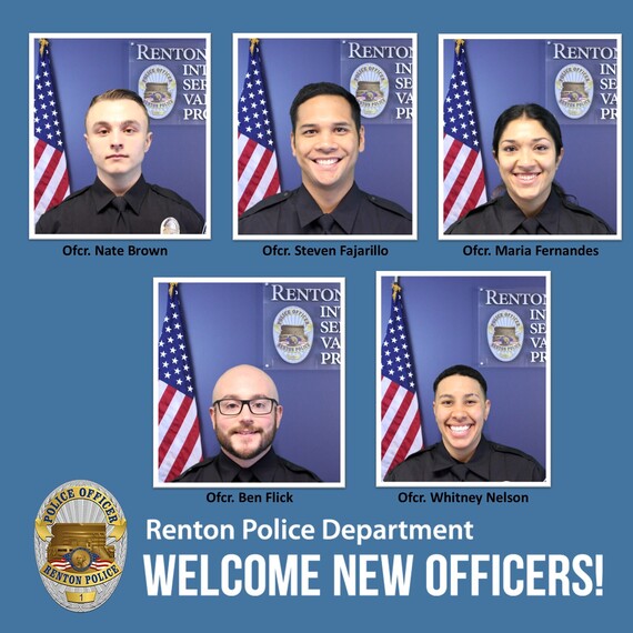 Renton Police Department welcomes new hires