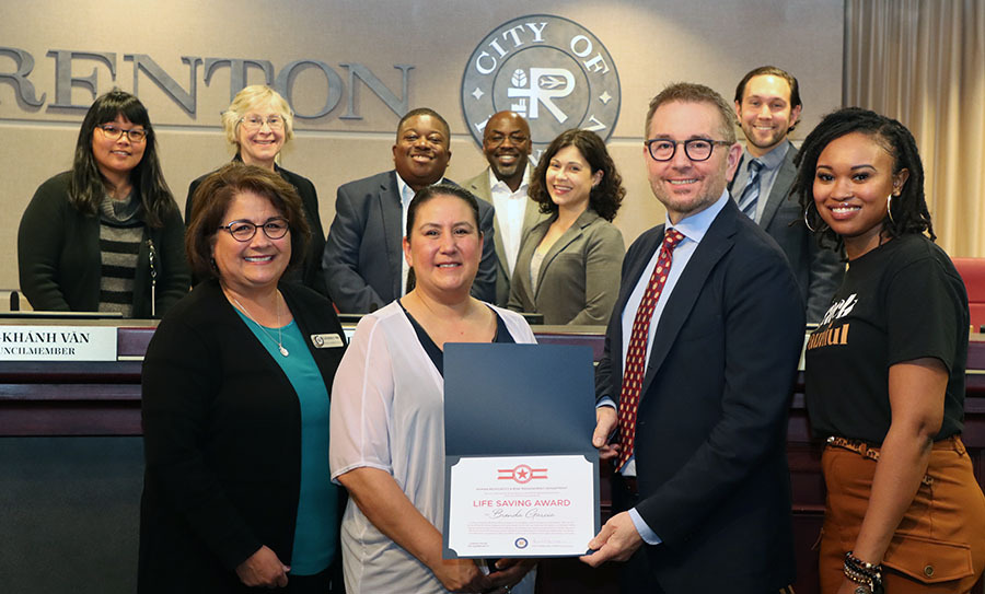 Employee Life-Saving Award Presented