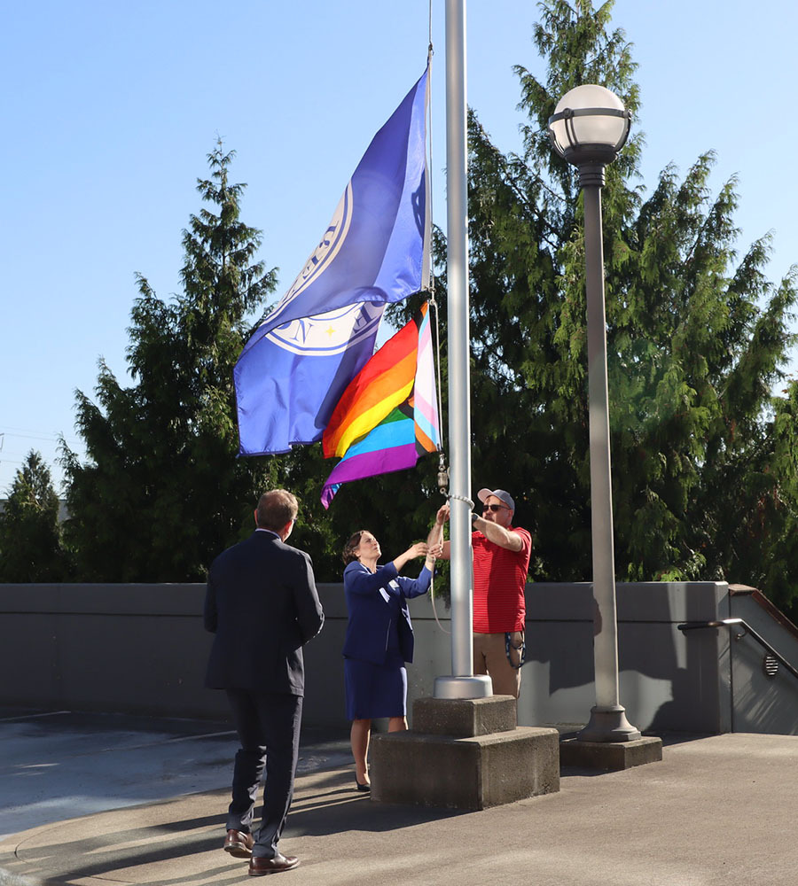 Pride Flag Raising