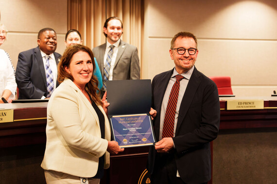 Mayor Pavone received CML 