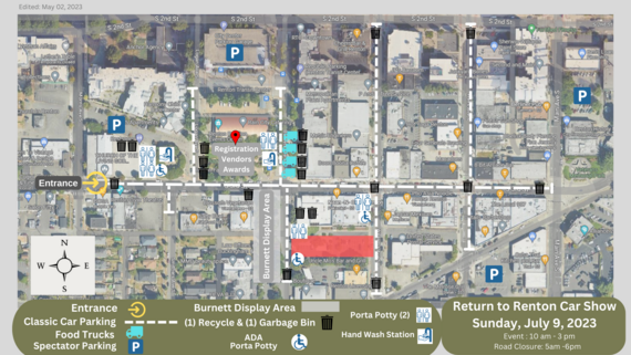 Return to Renton Car Show Road Closures