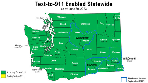 Text-to-911 now available in Washington State 