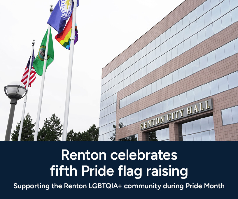 Pride flag raising