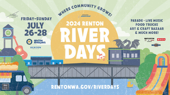 2024 Renton River Days general July 26-28 graphic