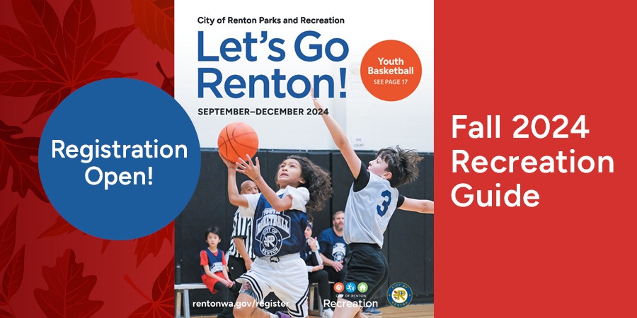 Fall 2024 Recreation Guide. Registration is open today, August 28