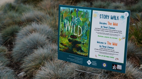 StoryWalk panel at Sunset Neighborhood Park