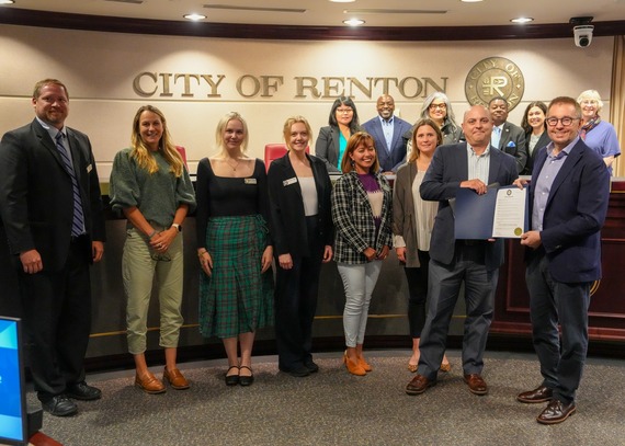 National Planning Month proclamation photo at Renton City Hall