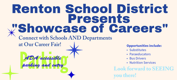 Renton School District Presents Showcase of Careers event graphic