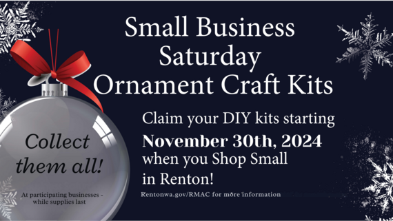 Small Business Saturday ornament kits available on November 30