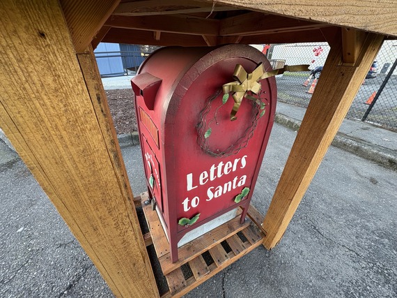 Santa mailbox at Renton Municipal Art