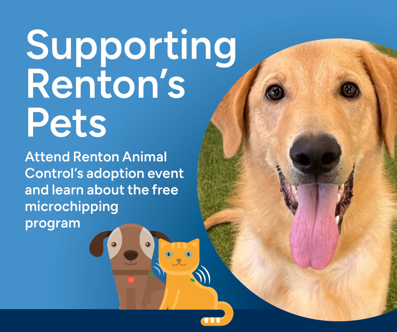 This Week in Renton header graphic Supporting Renton's Pets December 4 2024