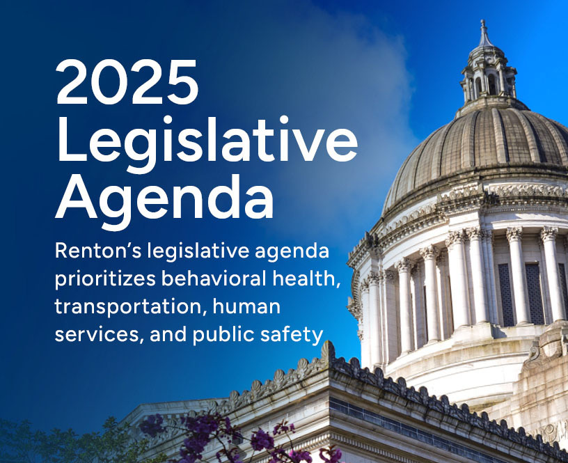 This Week in Renton header graphic announcing 2025 Legislative Agenda. December 18, 2024.