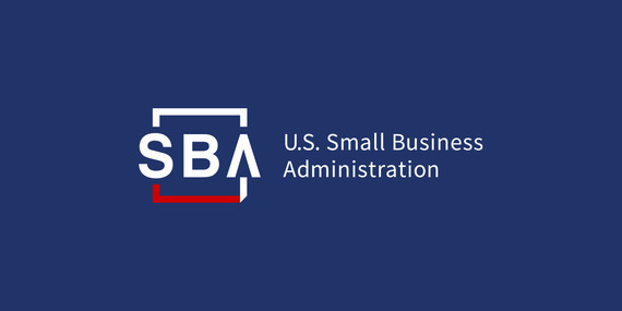 US Small Business Administration logo on a blue background