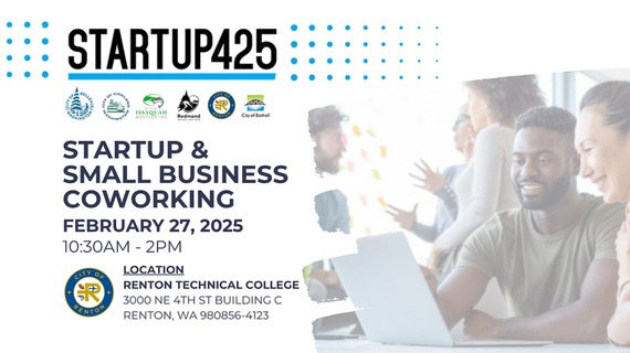 Startup & Small Business Coworking for February 2025 graphic