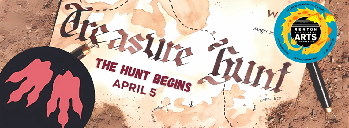 Dragon Egg Treasure Hunt graphic which begins April 5