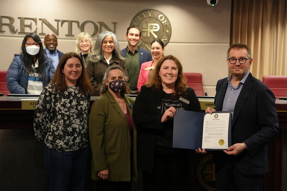 National Women's History Month proclamation with Mayor Armondo Pavone