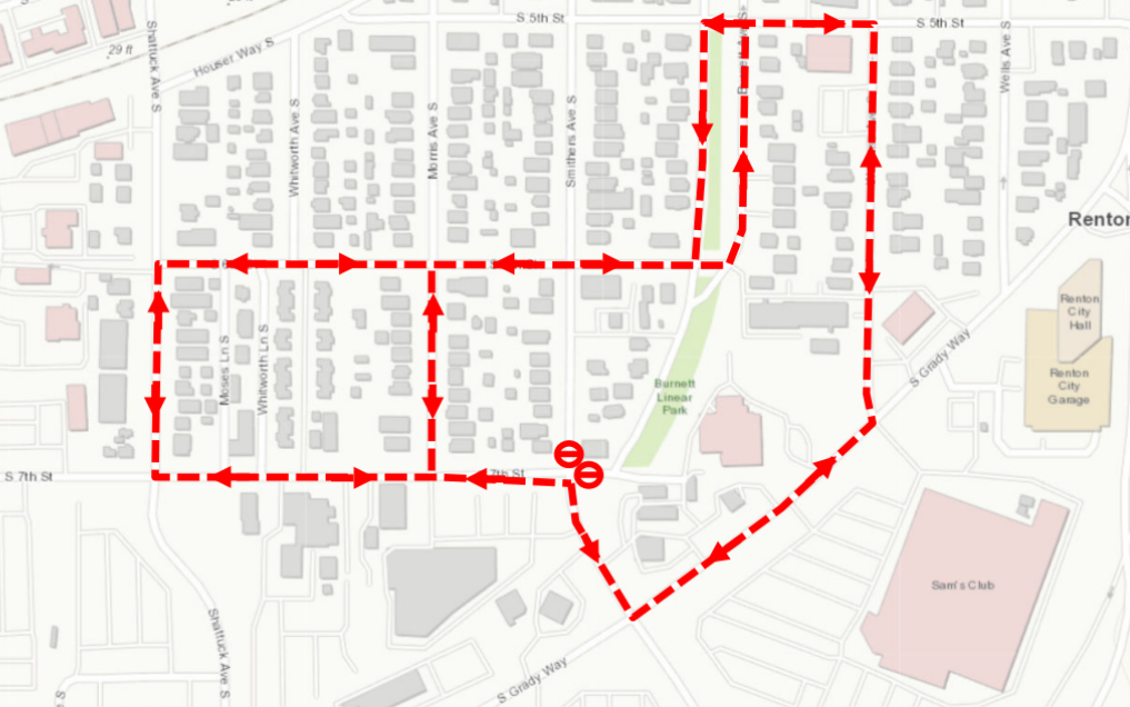 Three-week closure of Burnett Avenue South and Smithers Avenue South at South Seventh Street/Talbot Road South 