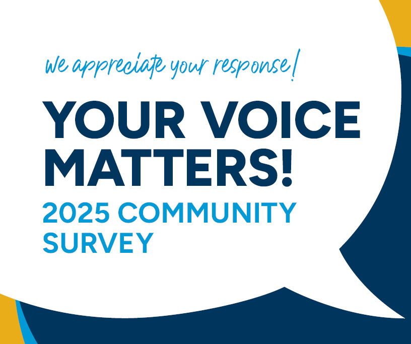 This Week in Renton cover graphic with text saying Your Voice Matters! 2025 Community Survey