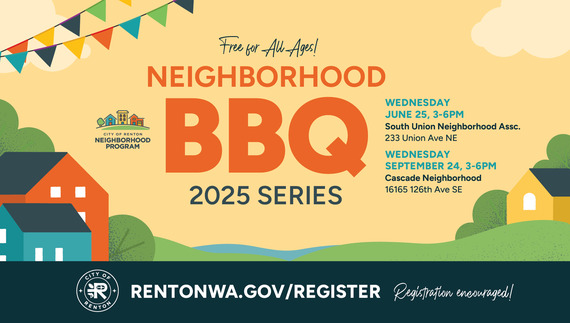 Neighborhood BBQ graphic showing the third and final BBQ events of 2025