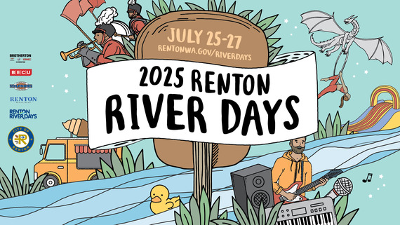 2025 Renton River Days graphic showing different activitiies