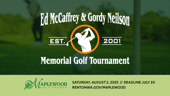 McCaffrey Neilson Golf Tournament graphic. Established 2001. the event is Saturday, August 2. 