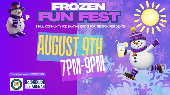 Frozen Fun Fest graphic for August 9
