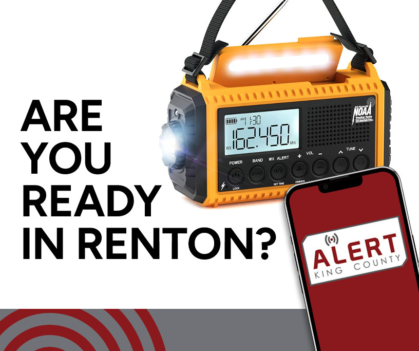 This Week in Renton graphic for Emergency Preparedness Month