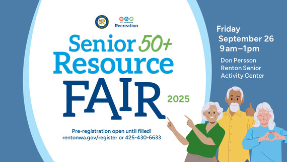 Senior 50+ Resource Fair Graphic, September 26