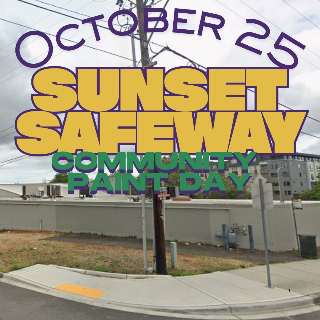 Paint with Purpose at a community painting evvent at the Sunset Safety on October 25