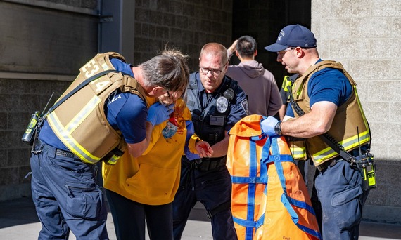 World Cup Exercise showing Renton Police working with Renton regional Fire Authority 