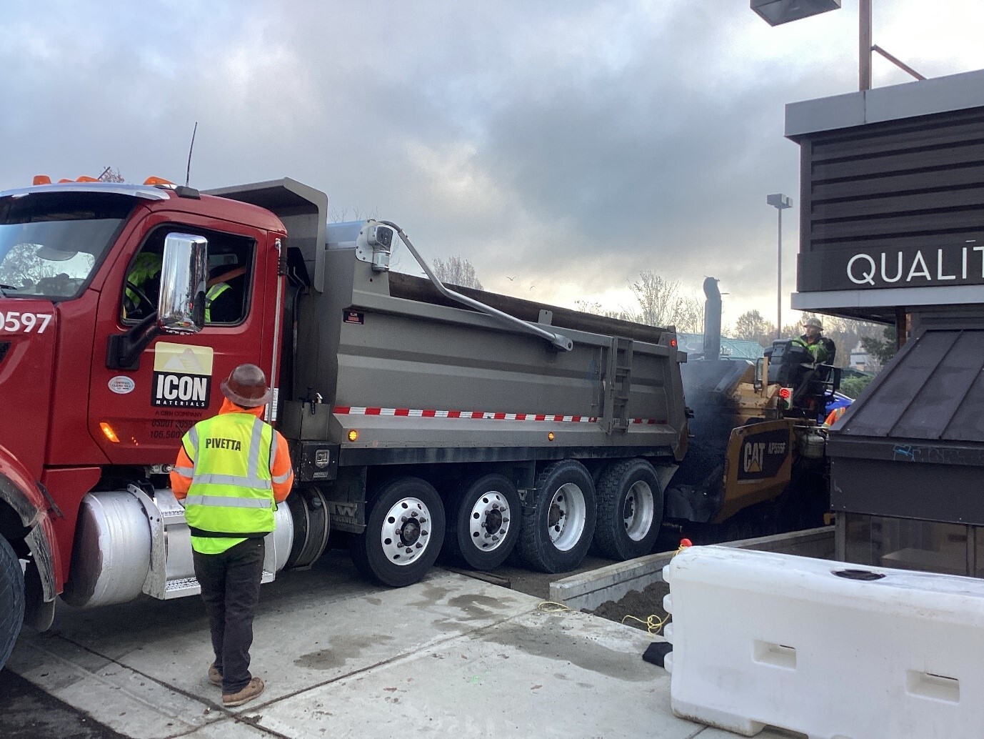Driveway Grading & Paving in progress